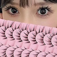 Vista 18 de outopen Pestañas postizas de visón 3D, pestañas postizas naturales y finas, 0.59 pulgadas, pestañas largas y esponjosas, herramientas de maquillaje