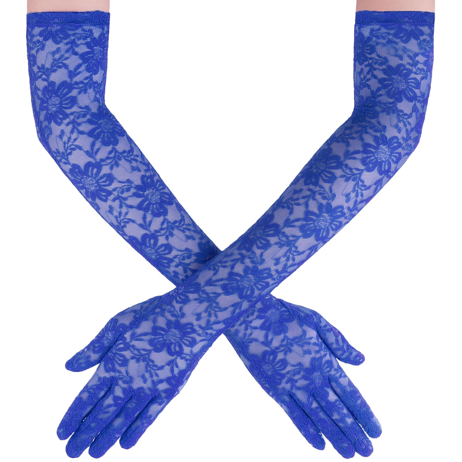 Lace Gloves Women, Elegant Long Elbow Opera Lace Gloves for Women