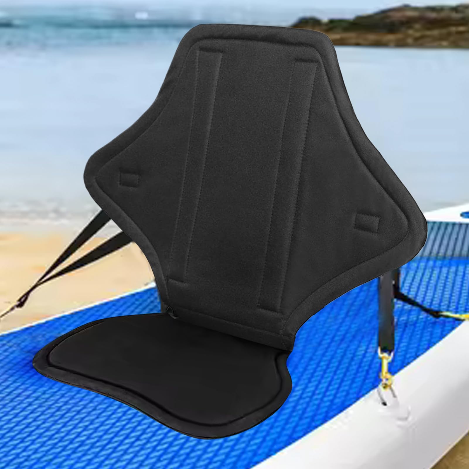 Sedili Kayak Regolabili,Sedile Sostituzione Kayak Schienale Rigido - Sedile Regolabile Amovibile Con Sacchetto Per Attrezzatura Unisex