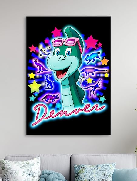 Frenchiart Denver Metal Poster - The Last Dinosaur - 30 x 42 cm - With Wall Magnet - 3