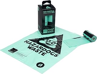 FuzzYard Bolsas para caca 8 rollos por caja (120 bolsas), talla única, azul