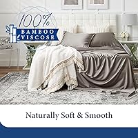 Vista 2 de Cosy House Collection Juego de sábanas de 100 % viscosa de bambú, rayón de lujo derivado del bambú, juego de ropa de cama refrescante, transpirable