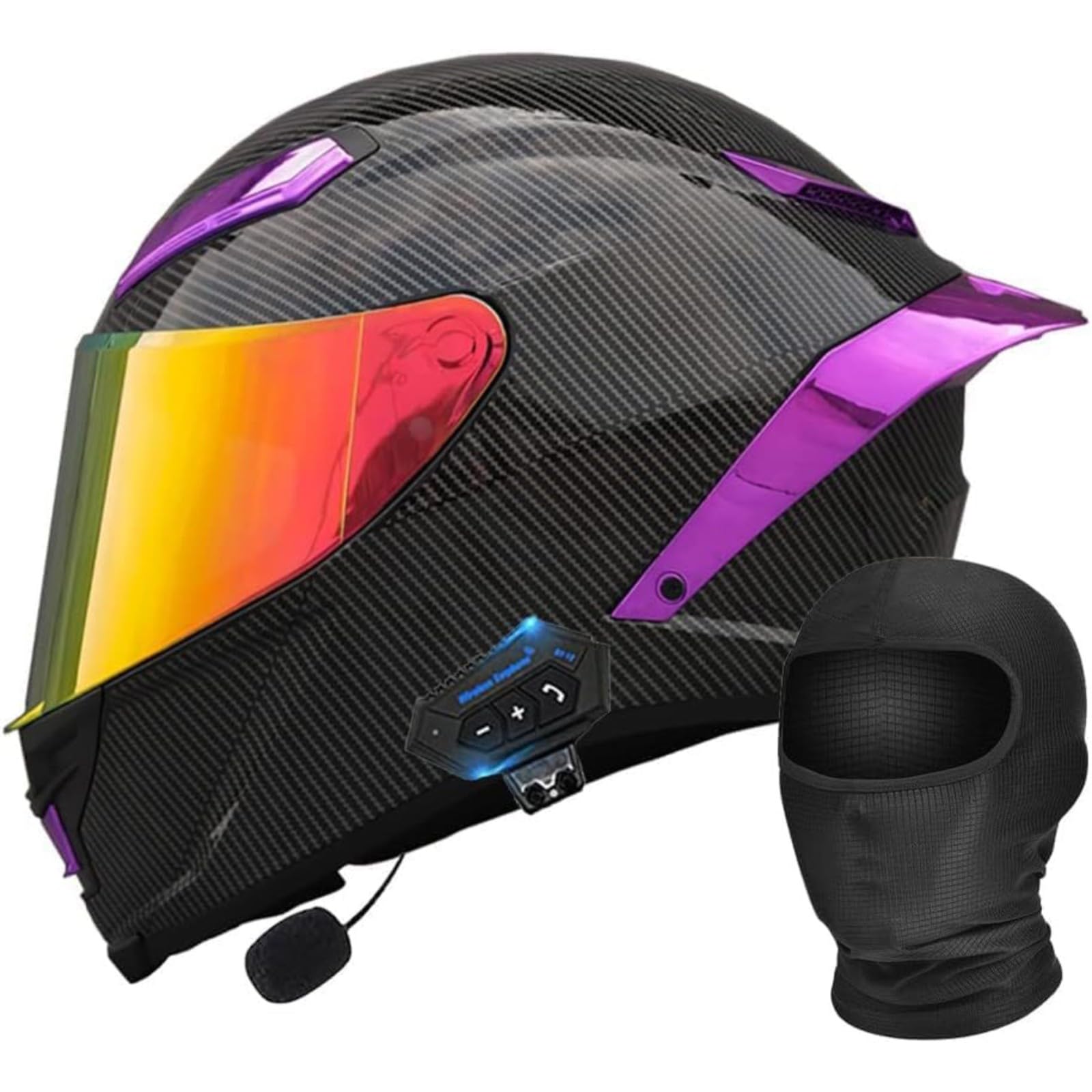 フリップアップヘルメット バイクヘルメットフルフェイスヘルメット Amazon | Bluetoothフルフェイスオートバイヘルメット、フリップアップ