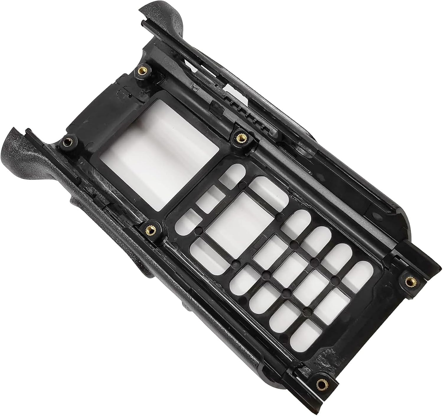 Replacement Black Front Repair Housing Case for APX8000 APX6000 M3 Full-Keypad Radio with Rubber Keypad