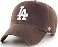 47 Los Angeles Dodgers Brown Clean Up Adjustable Hat, Adult One Size Fits All