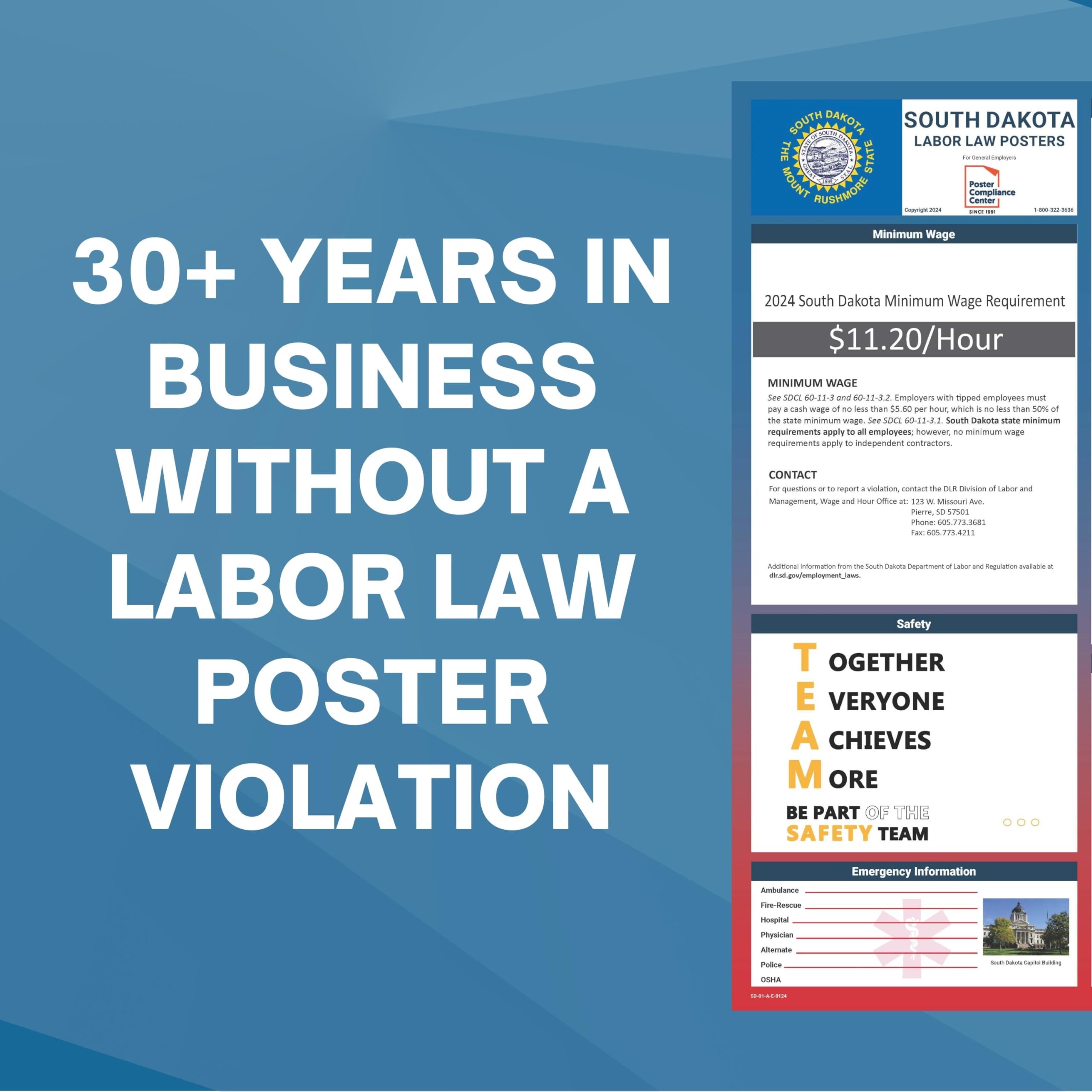 South Dakota Labor Law Poster (2024) cocogarage.jp