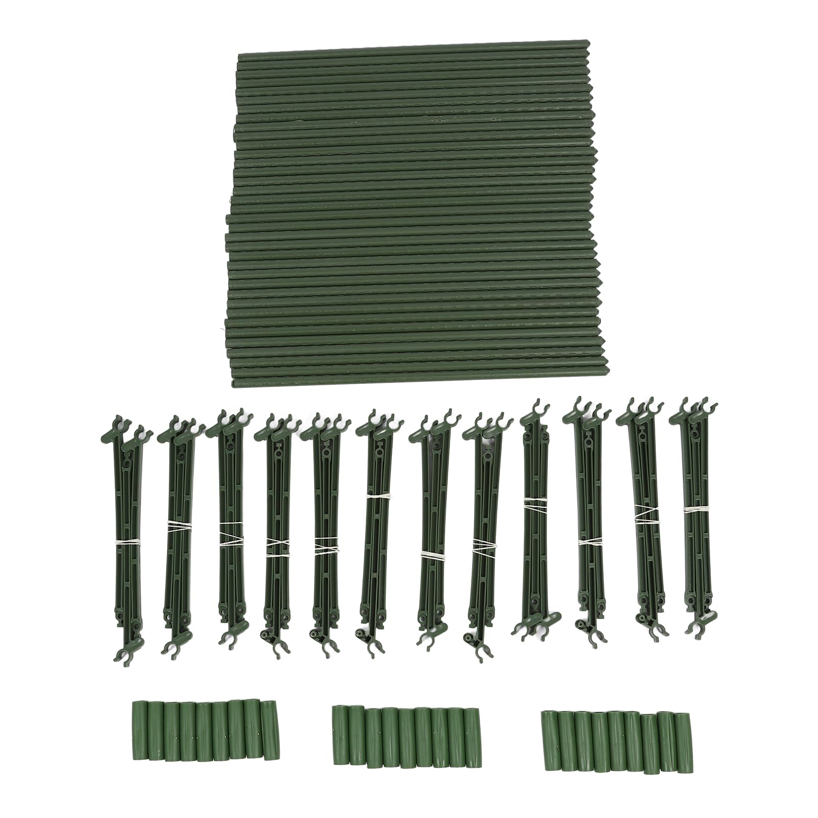 3 -teiliges Hochleistungs -Tomaten -Käfig -Set, Dreieckige Pflanzenunterstützungseinsätze, Tomatenschnalel für Innen- und Außengebrauch, Ideal für Garten und Töpfe (160 cm)