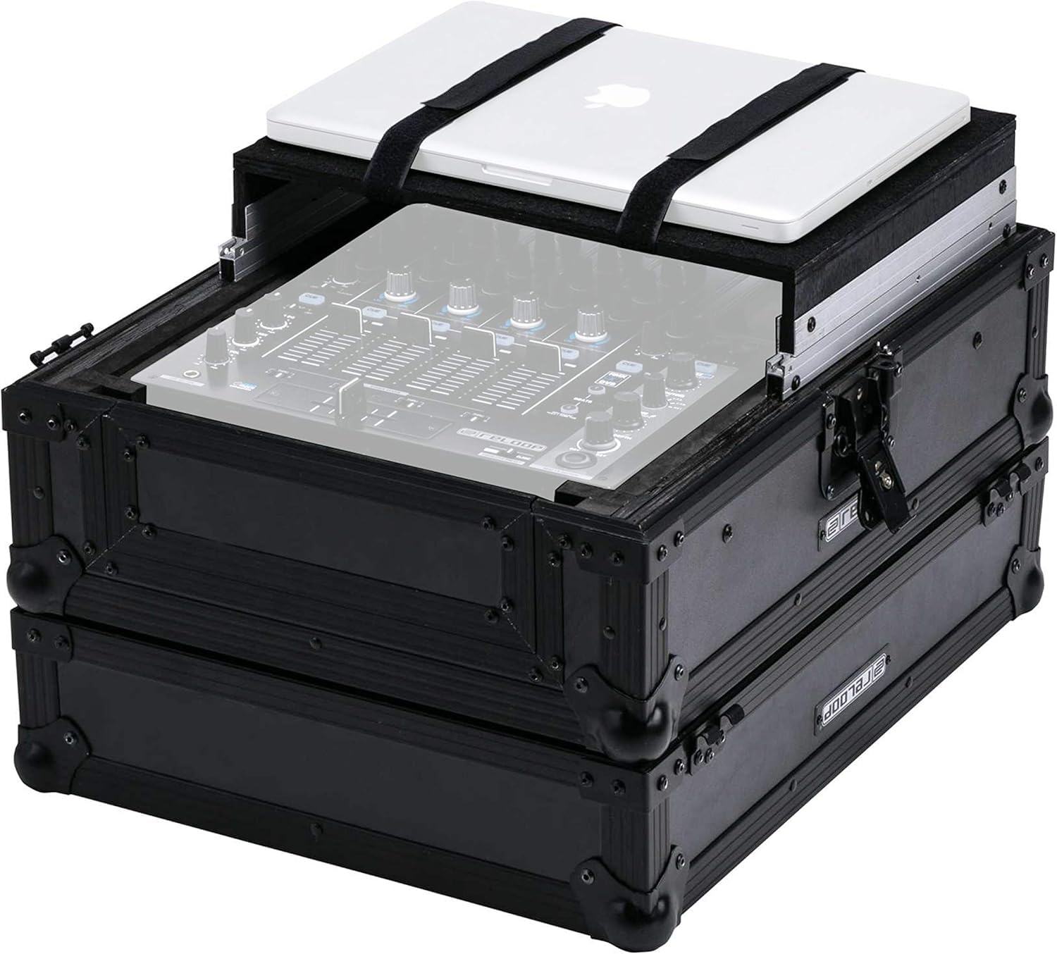 Reloop Premium Club Mixer Case MK2, handgefertigt aus robustem Holz und Aluminium, hochwertiges Case zum Transport von professionellen DJ Mischpulten und Equipment