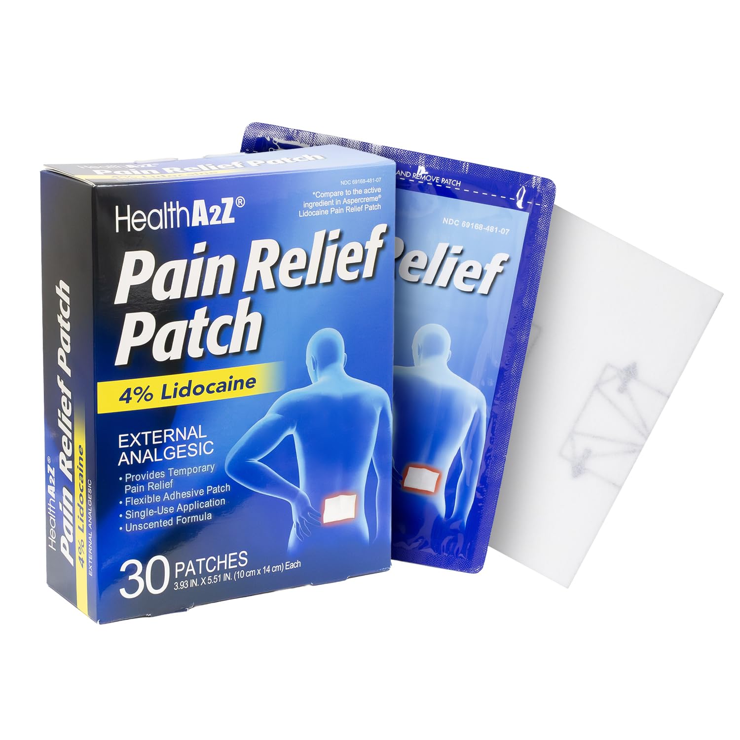 HealthA2Z® Lidocaine 4% Pain Relief Patch, Unscented, 30 Patches — Amazon image 6