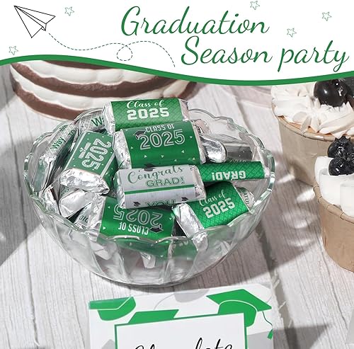 Miniatura 6 de Etiqueta decorativa de graduación para decoración de graduación, mini envoltura de dulces, suministros de fiesta para la escuela secundaria,