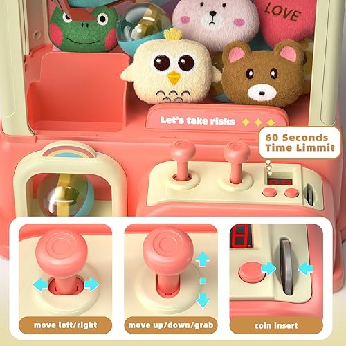 Miniatura 3 de Mini máquina de garras para niños, juego de arcada electrónico, juguete de interior para niñas, premios de venta de dulces, máquina de juego de