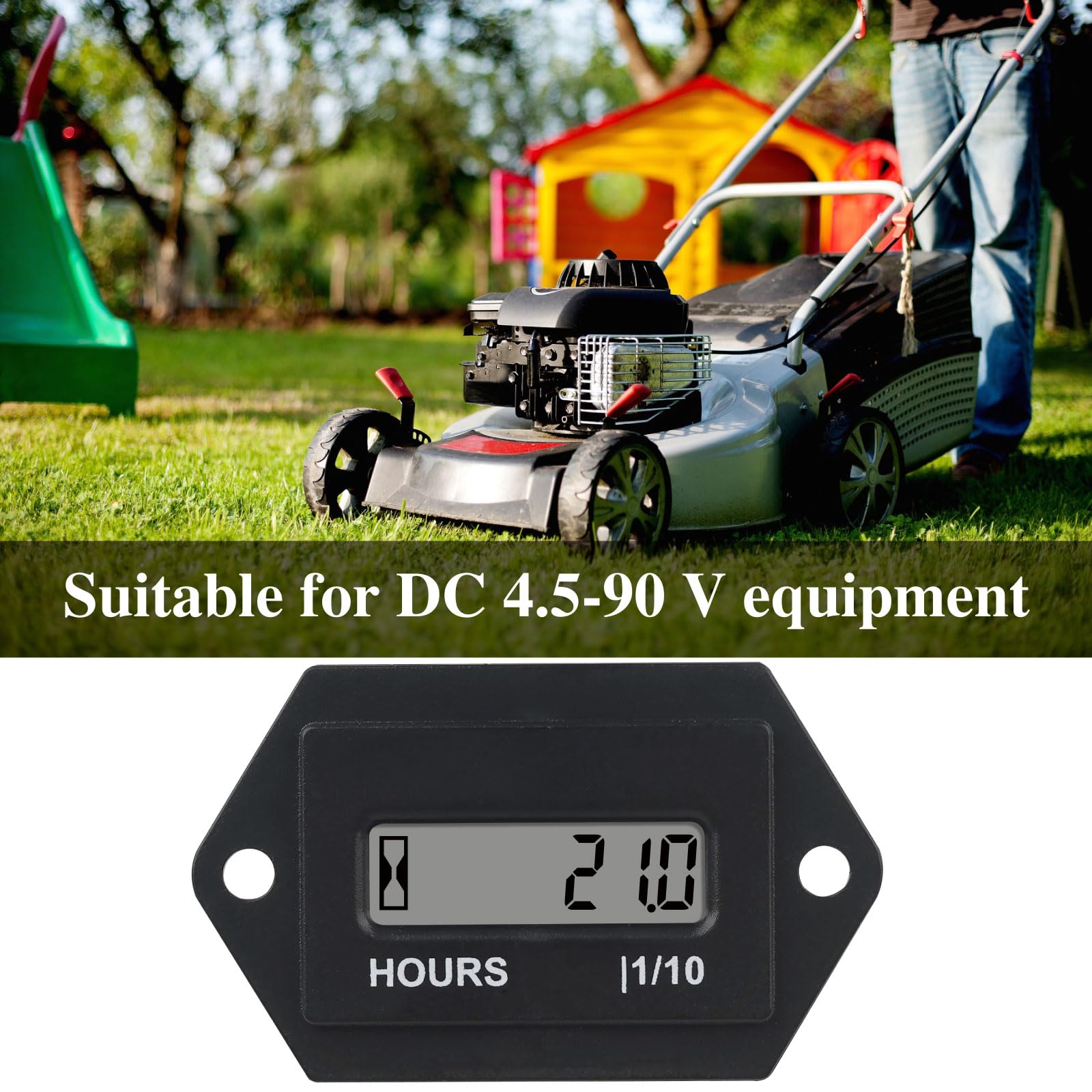 Contaore Digitale LCD Per Motori Diesel | DC 4.5-90V | Azzerabile | Impermeabile IP67 | Per Trattori, Generatori, Barche - Foto 10