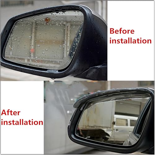 Miniatura 6 de Espejo retrovisor de auto para N-issan Tiida Teana Skyline Juke X-Trail Almera Qashqai Livina Sunny, 2 piezas de PV-C para espejo trasero de coche,