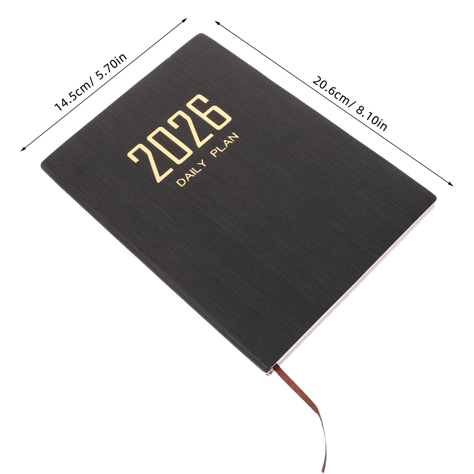 4 Piezas Planificador Semanal con Cubierta de PU Elegante Cuaderno Diario y Semanal Minimalista Portátil para Gestión de Personal y Profesional