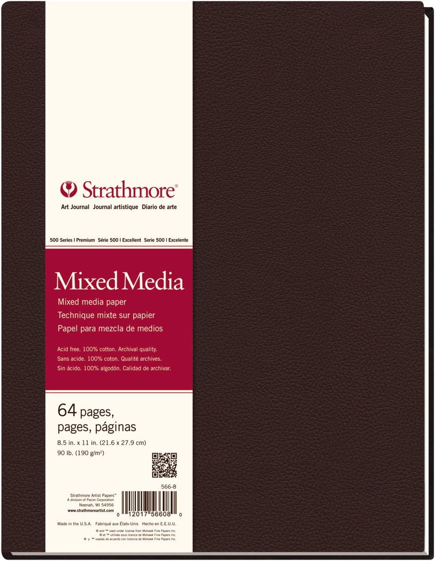 Strathmore Mixed Media Art Journal 21,6 x 27,9 cm, 64 sayfa (32 yaprak)