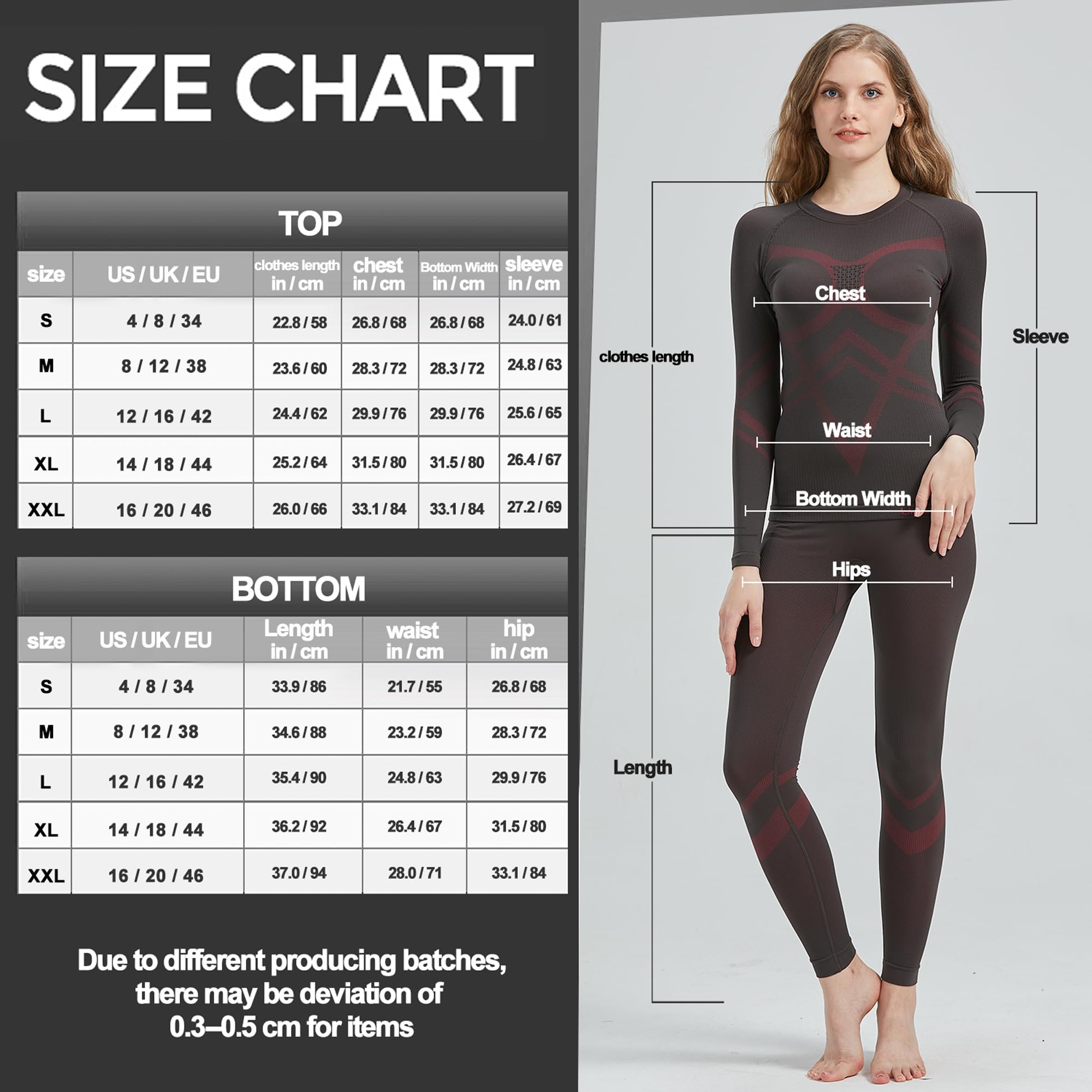 UNIQUEBELLA Conjunto de Ropa Interior térmica para Mujer Extra cálida Capa Base de Manga Larga para el frío Invierno, Deportes Extremos esquí, Senderismo…