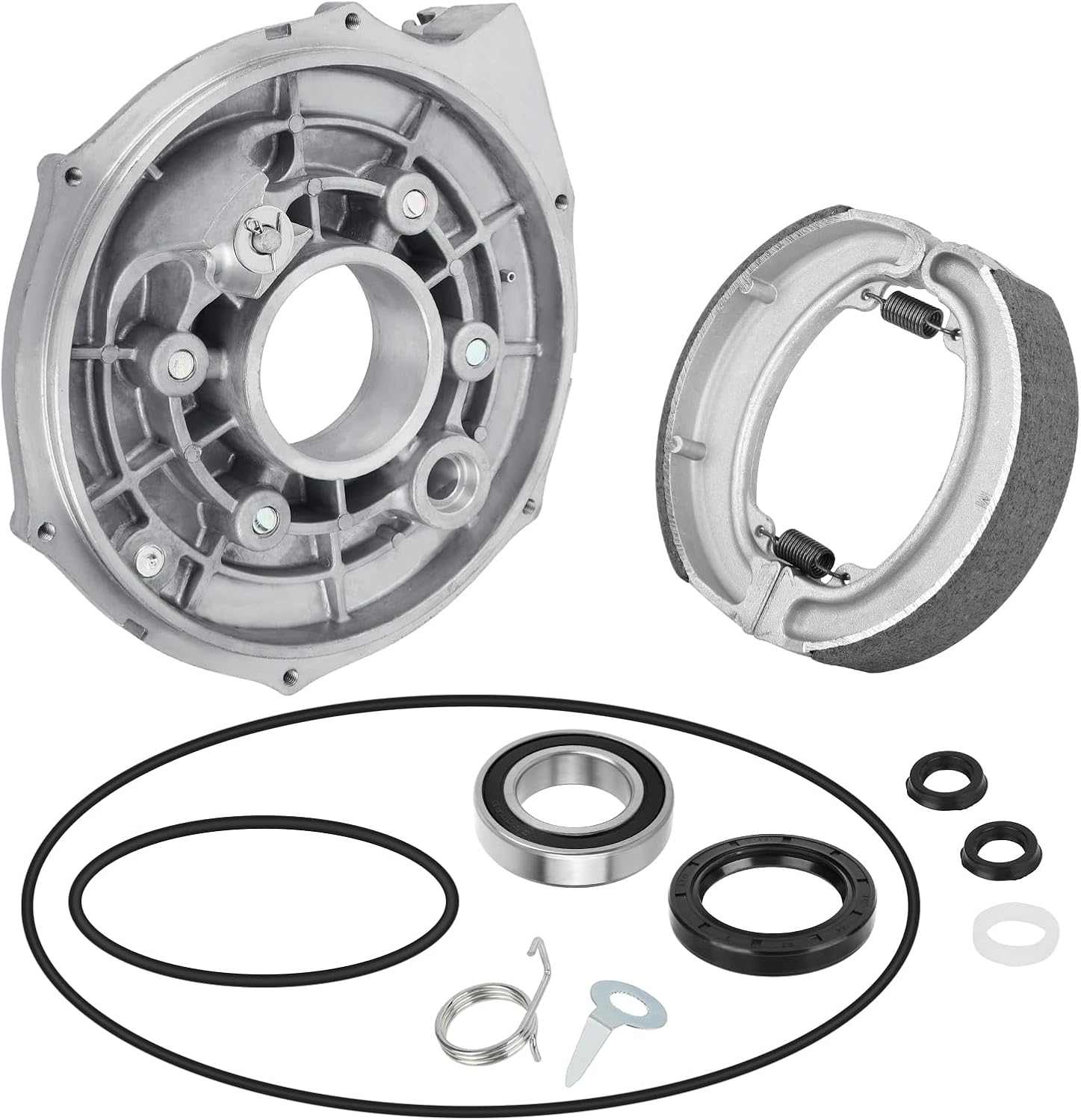 Fit for Honda Fourtrax 300 Rear Brake Backing Plate & Shoes Kit 1988-2000 TRX300/TRX300FW 2x4/4x4 OEM# 43010-HM5-A10 43010-HM5-850 06430-HM5-A80