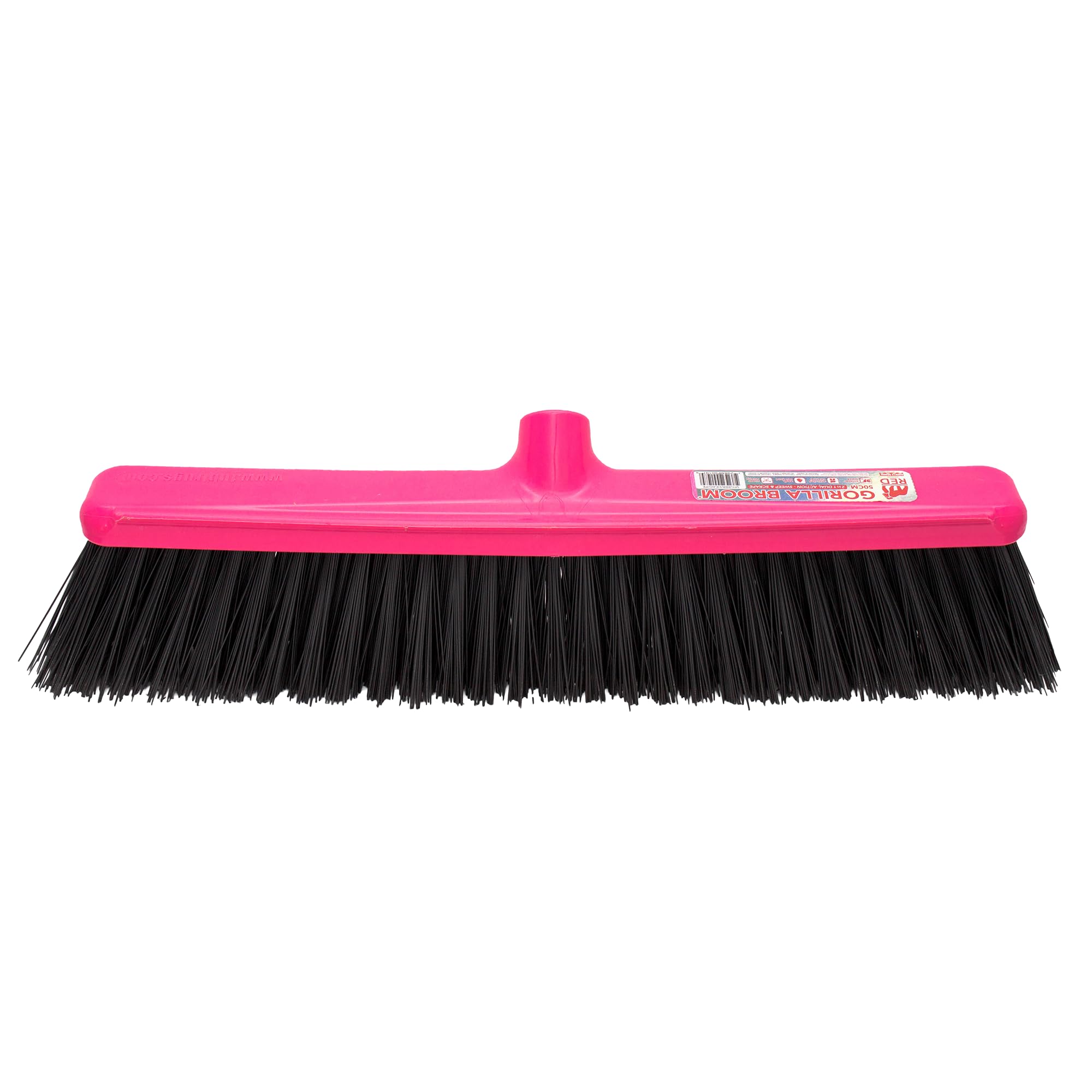 Red Gorilla Replacement Broom Head Part for Pink Gorilla Broom Sweeping Brush Screw Fitting 50cm Head