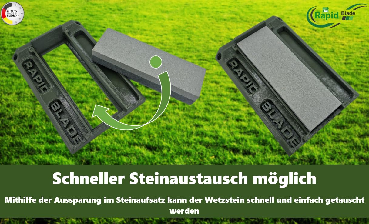 Rapid Blade - Schleifvorrichtung Mähroboter Mähmesser Mähklingen (Schleifpaket)