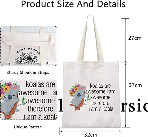Miniatura 2 de POFULL Koala Bear Gift Koala Accesorios Bolsa Amantes de los Animales Bolsa de Maquillaje Bolsa de Cremallera Koalas son Impresionantes Cosméticos