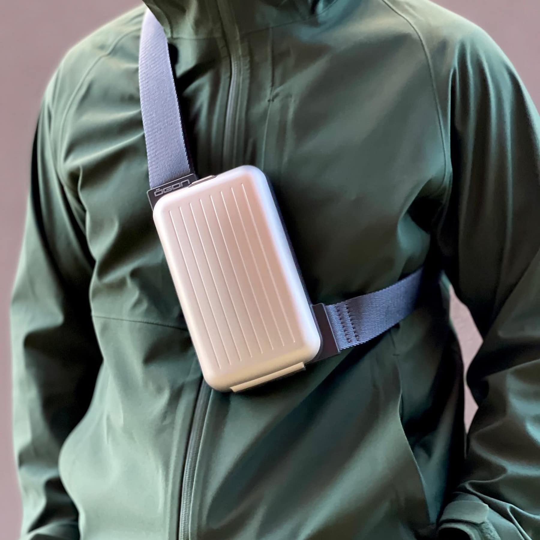 ÖGON Aluminium Sling Bag Phone Bag & Wallet - Practical and 