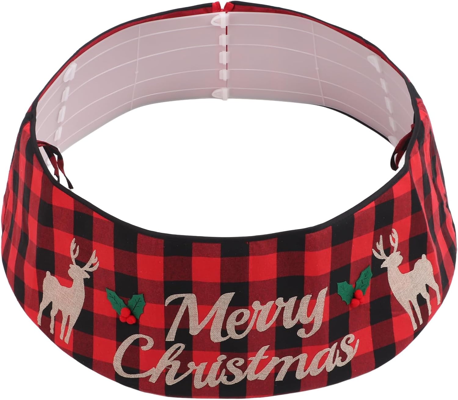 DIY Christmas Tree Collar Ring for Bottom Decoration, Home Christmas Tree Base Collar Stand Cover, Tree Trunk Shirt for Holiday Home Decorations
