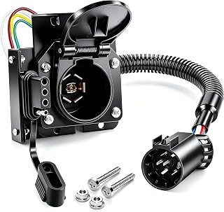 7 Way Trailer Plug with Dual Output