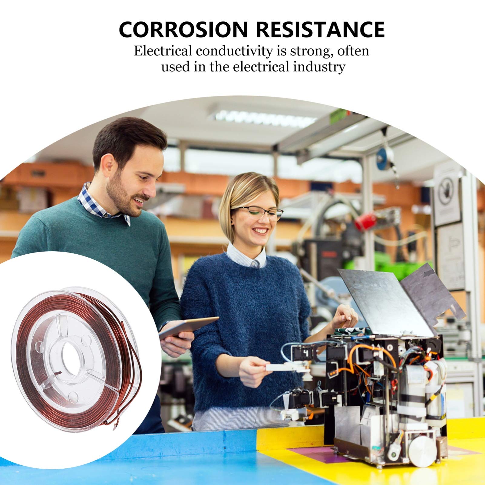 NAMOARLY 8 Rolls Enameled Wire Magnet Wire Jewelry Making Wire Veepower Wire Wrapping Magnet Winding Wire Jewelry Magnets Wire Beading Thread Jewelry Beading Wire Copper