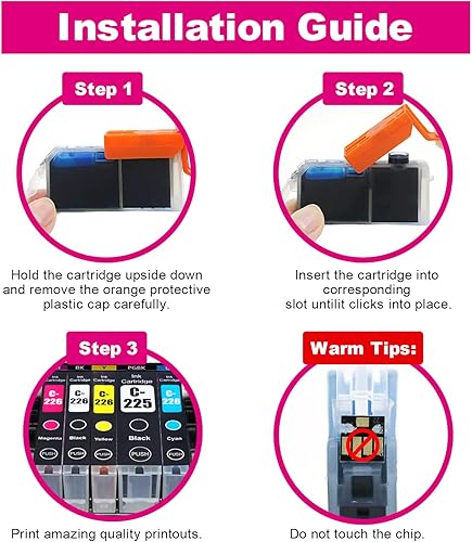 Miniatura 3 de Cartuchos de tinta compatibles de repuesto para Canon CLI-226GY CLI226 Work para Canon PIXMA MG8120 MG8120B MG8220 MG6120 MG6220 (gris, paquete de 4)