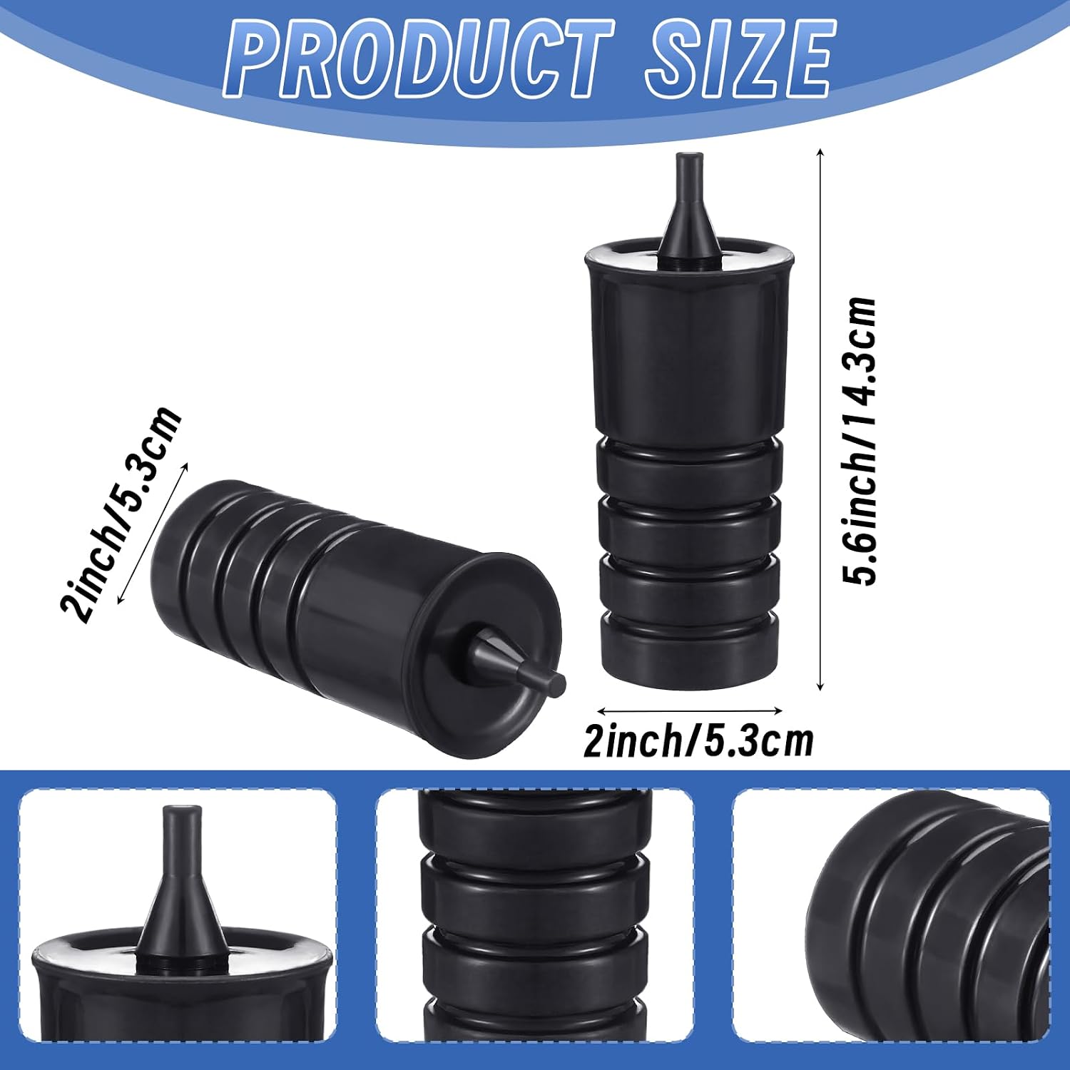 Tallew 4 Pcs Tailgate Spare Tire Bump Stop Kit Bumper Dampers Antirattle Tailgate Stabilizers Compatible with 2007-2024 JK/JL Models, Rubber Exterior Accessories for Spare Tire Carrier