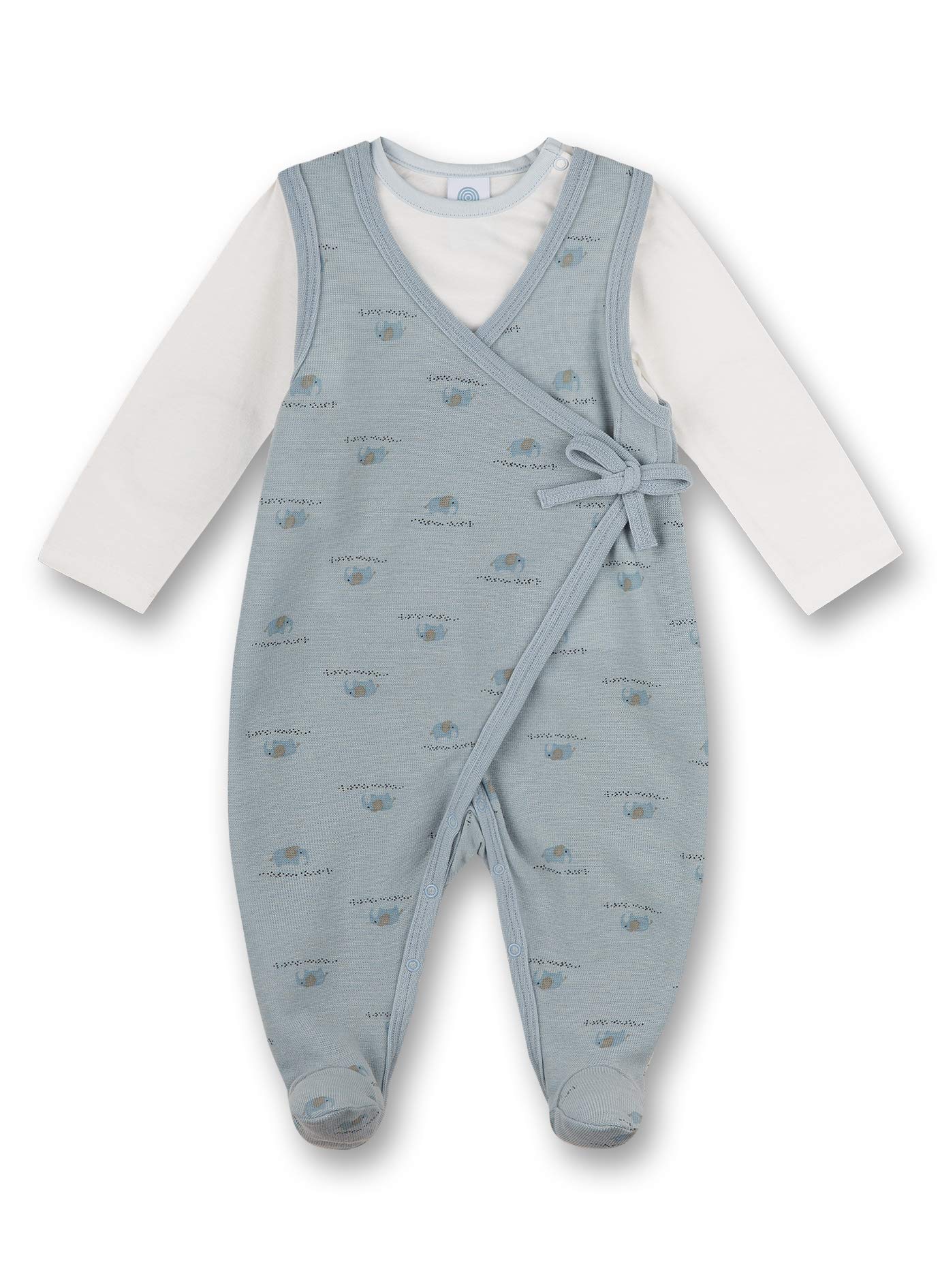 Sanetta Strampler/Overall Blau Pigiamino per Bambino e Neonato, Air, 6 Mesi Bimbo