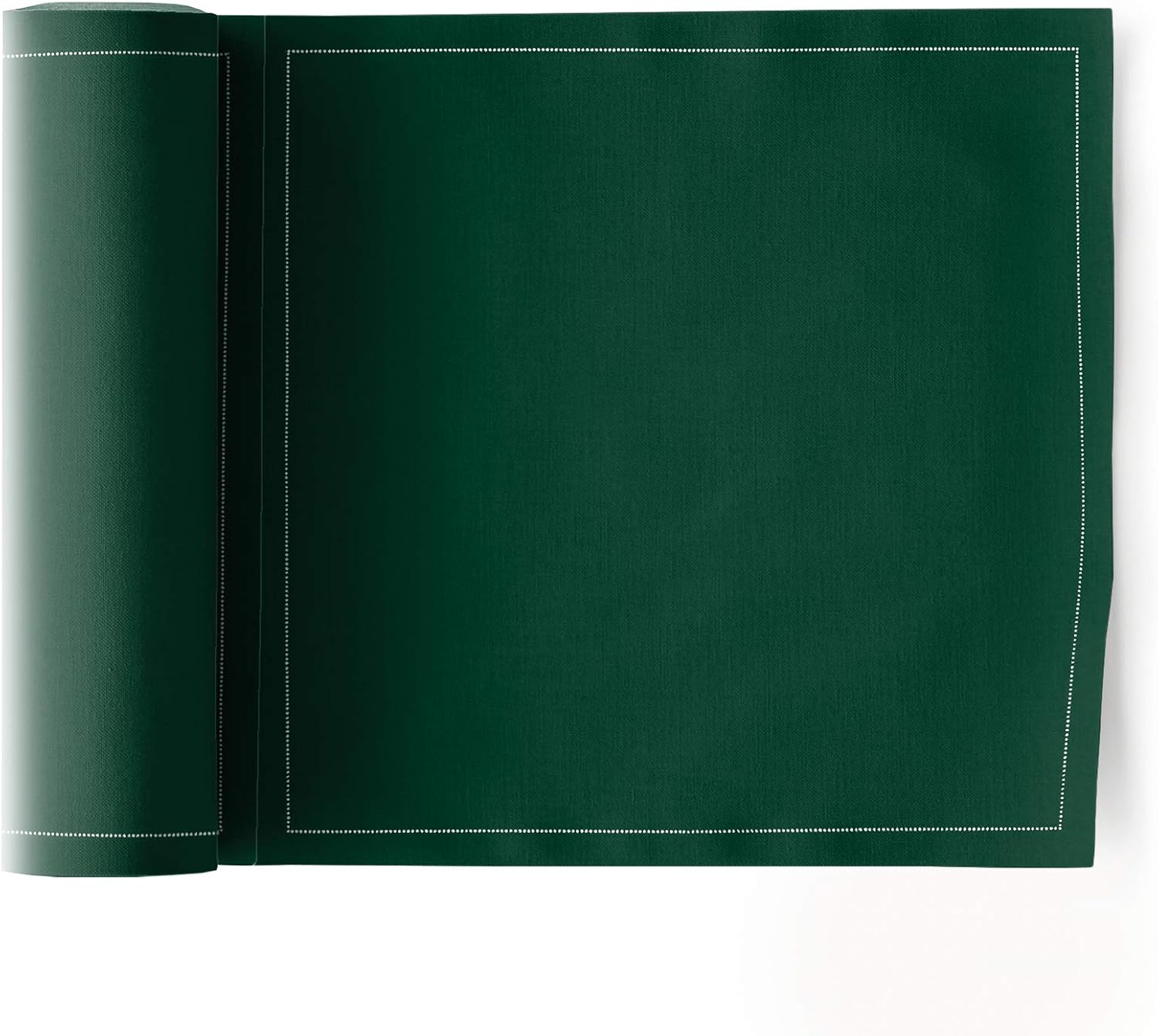MY DRAP Cotton Luncheon Napkins, Washable and Reusable (25 Napkins, English Green)