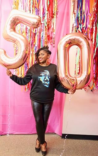 Vista 559 de Globos de números 0 de 40 pulgadas, globos negros de números para números 10, 20, 30, 40, 50, 60, 70, 80, 90, 100, globos de números 10, 20, 30, 40