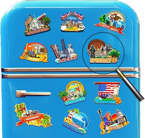 Miniatura 4 de Epernay Grand Est France - Imán de madera para nevera, monumentos 3D, recuerdos coleccionables, decoración hecha a mano -2948