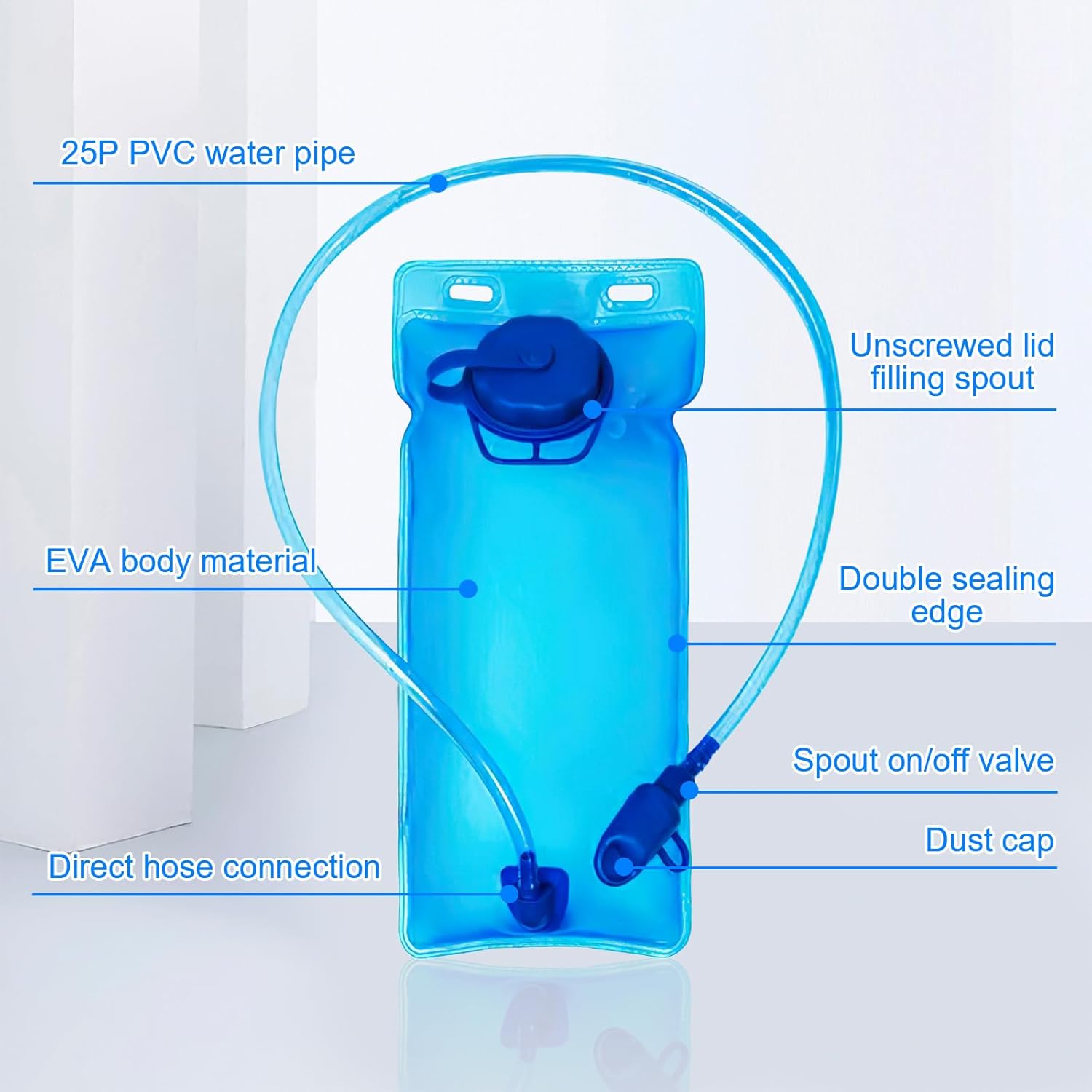 Hydration Backpack, Cycling Backpack Outdoor,Lightweight Hydration Pack with 70 oz 2L Hydration Bladder, Water Backpack for Running, Hiking, Cycling, Climbing, Camping, Biking - Image 6