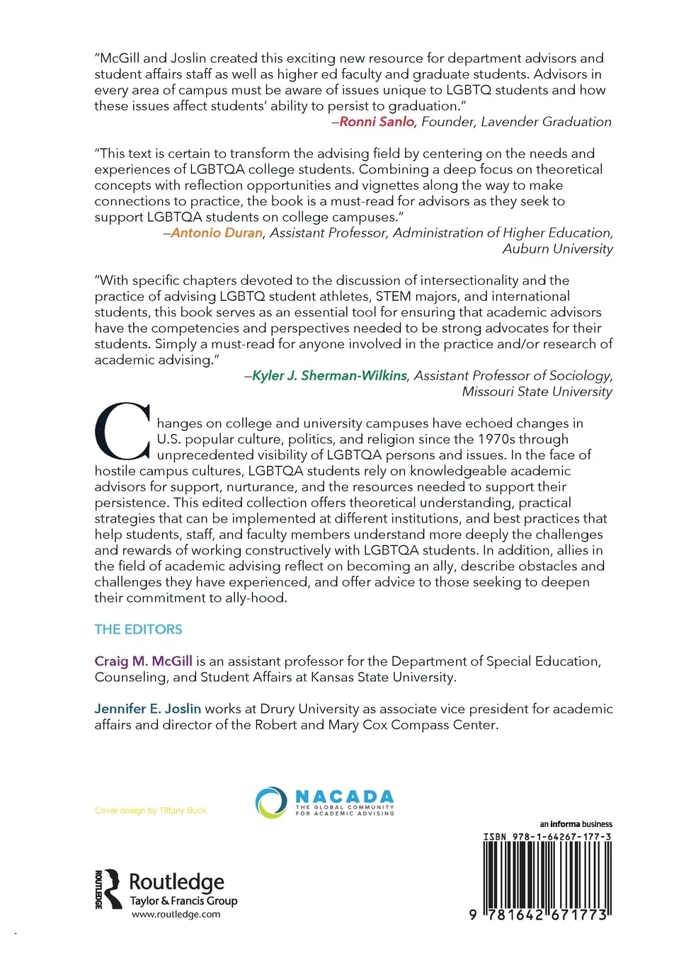 Advising Lesbian, Gay, Bisexual, Transgender, and Queer College Students