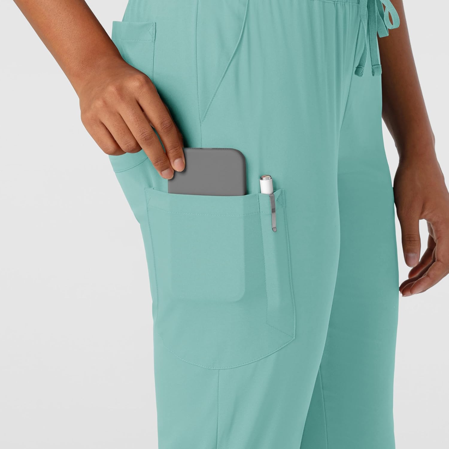 Wink Boundless Women's Jogger Scrub Pant - Turquoise, 2X - Image 5
