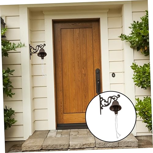 Miniatura 8 de GANAZONO Timbre de puerta de hierro fundido antiguo estilo rústico timbre timbre timbre para el hogar dic