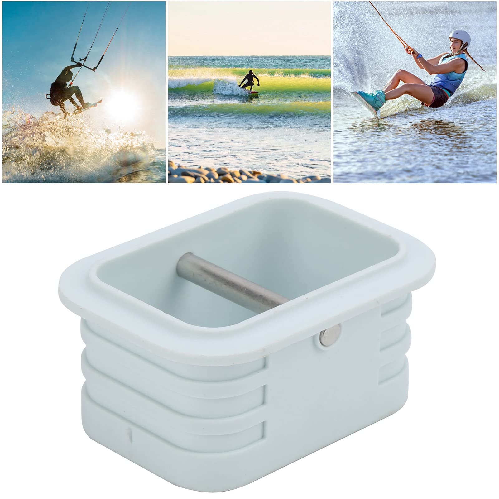 ZIZEV Leash Cup Plug, Universal 2.8x2.0x1.2in Surfboard Leash Cup Replacement Parts Stainless Steel for V for Surfboards for Surfer