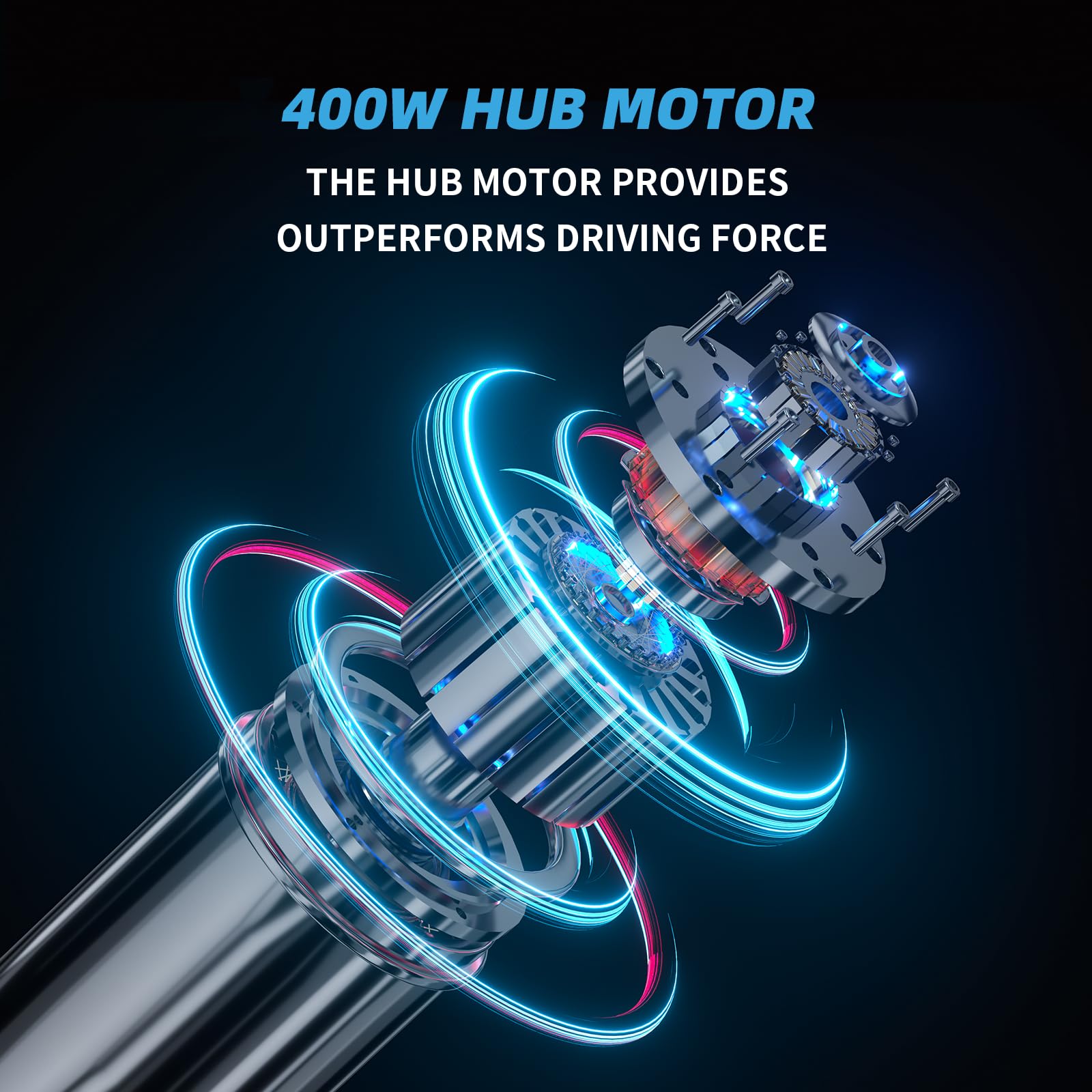 Monopatín eléctrico M8 con mando a distancia, velocidad máxima de 15/22 Mph, rango de 9/15/millas, motor de cubo de 400/800 W, monopatín para adultos y adolescentes (motor M8 - 9 millas) 4