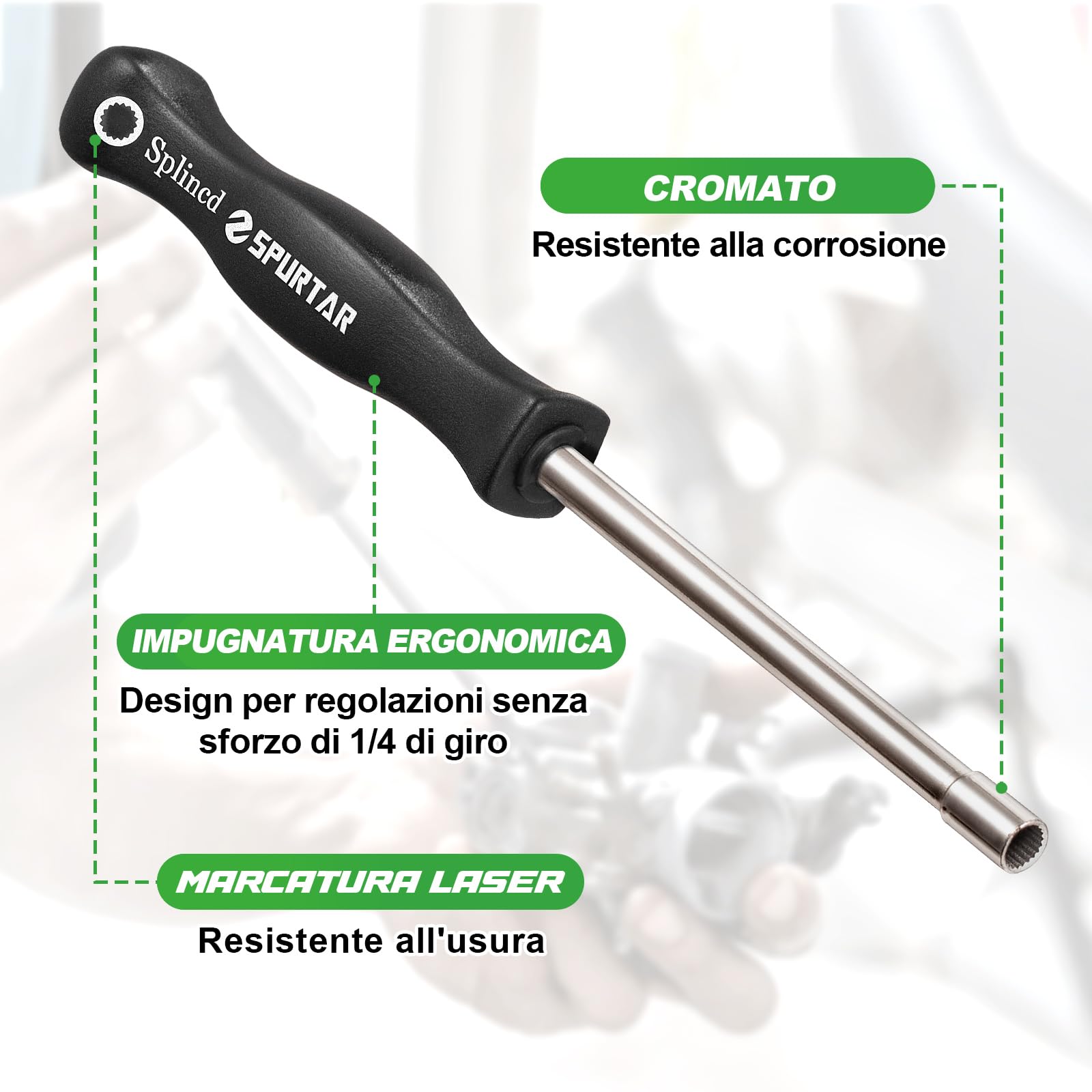 Spurtar Set di attrezzi per la regolazione del carburatore, 14 pezzi, per la pulizia del carburatore Echo STIHL Poulan Husqvarna, strumenti di regolazione del carburatore per piccoli motori per tuning