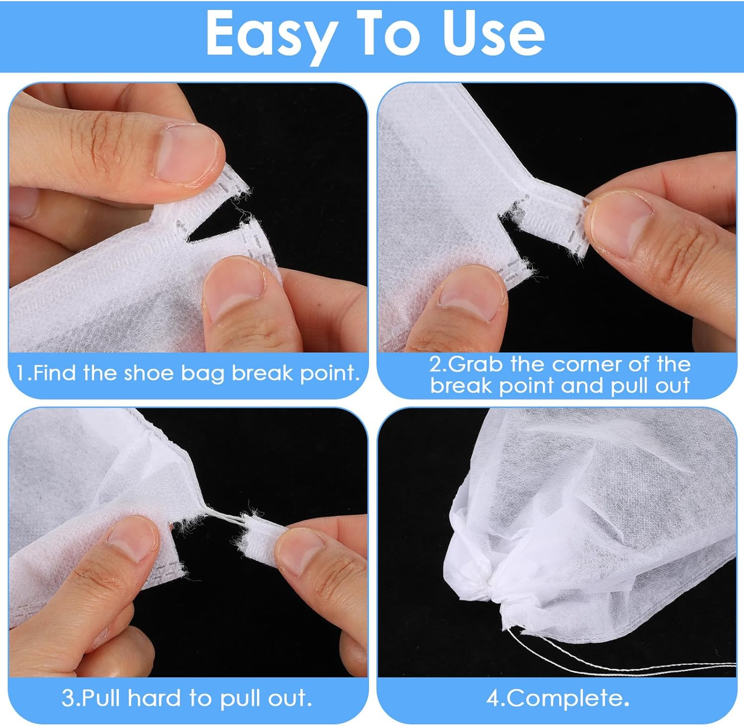 120 Pcs Dust Proof Storage Bags, Breathable Non Woven Fabric Dust Covers with Drawstring for Handbags, Purses, Shoes, and Portable Travel Organizer, 19.7x15.7 Inch, White