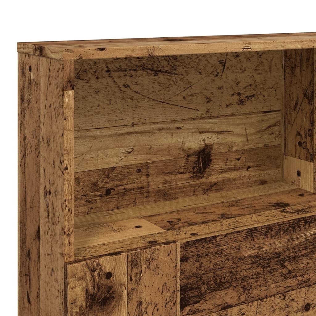 856870 Testiera con Contenitore Legno 160x19x103,5 cm in Truciolato Testata in Legno,Testata Letto Matrimoniale Muebles Dormitorio Spalliera Letto Testiere per Letto Matrimoniale