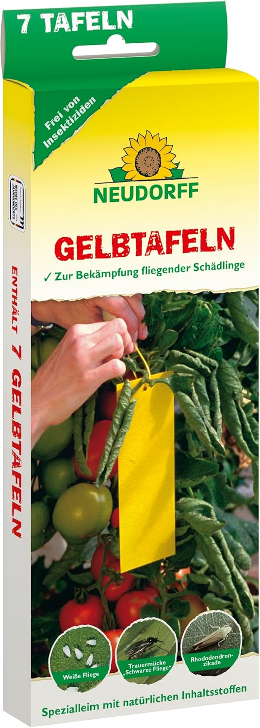 Neudorff 7 x Yellow Plates (Small Size) Against Small Flying Pests