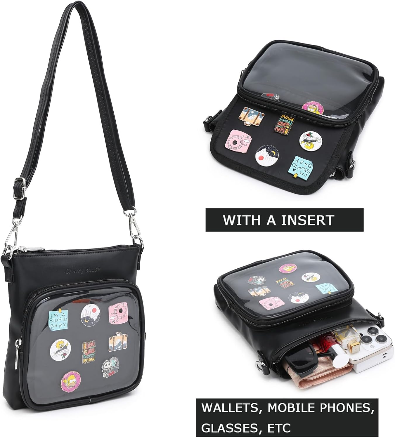 CHERRY SAUCE Ita Bag Crossbody Bag Mini Small Purse Shoulder Bags for Anime Display - Image 6