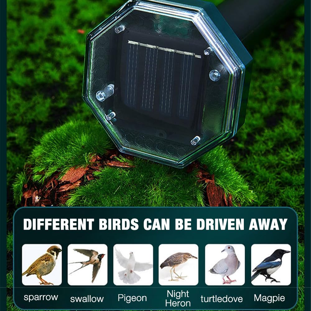 RéPulsif Solaire Anti Taupe, Lot de 6 Solaire Souris Repeller Exterieur Répulsifs, sans Danger pour Les Animaux pour Jardin Pelouse en Plein Air pour Taupe Campagnol Serpent