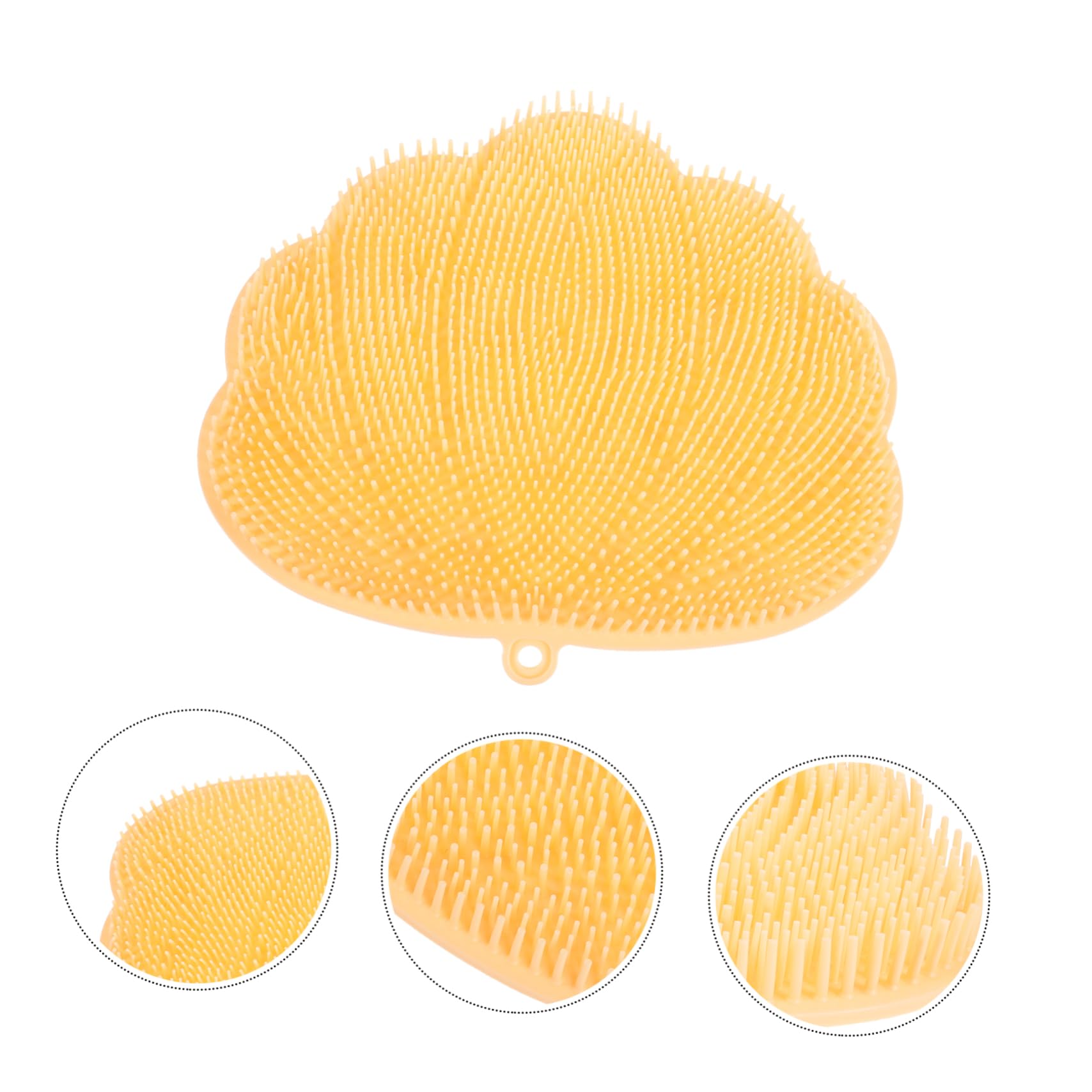 Cepillo de Pies de Silicona para Ducha, Fregador Exfoliante Seguro para Tejido de Espalda y Pies