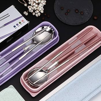 Amazon | OUNONA カトラリーセット 携帯用 弁当用 食器 セット