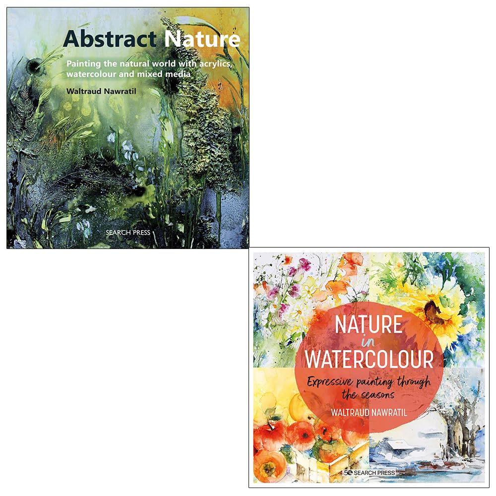 Waltraud Nawratil Collection 2 Books Set (Abstract Nature & Nature in Watercolour)