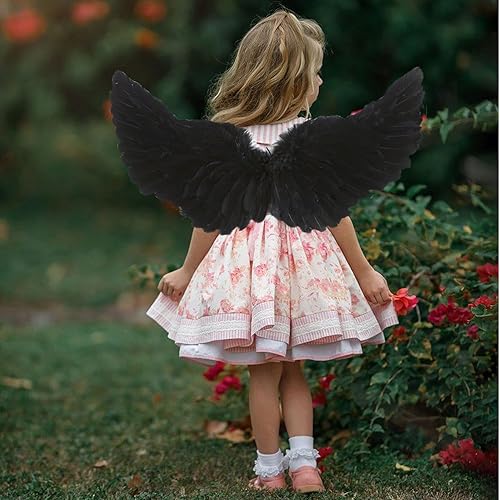 Vista 7 de Angel Wings and Halo,Angel Costume Angel Wings for Kids,Adults,Fairy Wings Halloween Christmas Party Costume